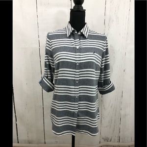 Nautica Navy Seas 3/4 Length Sleeved Shirt